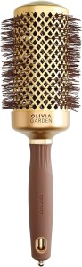 Olivia Garden Expert Blowout Shine Gold & Brown szczotka ceramiczna 55 
